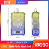 ATVS WARSHIP Puff 15000 18000Puffs 16 Cores Vape Descartável E-Cigarros Vapes Dispositivo Eletrônico Pré-preenchido Vape Vs Puff 15K 18K12K 7000 12000 15K