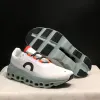 Cloud Shoes Mulheres Branco Pérola Federer Tênis Running Shoes Masculino Choque Sapatilhas Masculinas Mulheres Designer Sapatos Femininos RUN Dhgate Iron Leaf Pearl Federer Branco