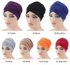 Vêtements ethniques Femmes musulmanes Chemo Cap Chapeau Hijab Turban Mesh Foulard Perte de cheveux Head Wrap Inde Longue Queue Bandanas Foulard de couleur unie