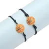 Bracelets de charme Punk Simple Sport Bracelet de basket-ball pour femmes hommes chanceux chaîne Couples Bracelet bijoux cadeau