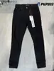 Męskie spodnie dżinsowe fioletowe dżinsy dla męskich chudy mężczyzn w trudnej sytuacji Rowerzy damskie dżinsowe czarne szary projektanci dresowych dresów projektanci joggers Men 29 40 240229