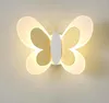 Lampada da parete Lampade a farfalla adorabili per la cameretta dei bambini Lampade da lettura moderne a LED nordiche a risparmio energetico