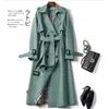 Frühling Herbst Damen Casual Trenchcoat Damen Jacken Mode Windjacke Rollkragen Trenchcoats Oberbekleidung Mäntel Top Qualität Cargidan Damenbekleidung 4XL