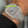 Diamond Tester VVS Moissanite High-klass Anpassa Iced Out VVS Moissanite Diamond Hip-Hop Elitrica Skeleton Watch