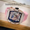 Automatyczne kręte Tourbillon zegarki Richardmill Mens Luksusowy zegarek RM5703 Oryginalny Diamond Rose Gold Crystal Dragon Limited Edition Sports Machine Sports