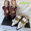 Sandali moderni da donna di grandi dimensioni Scarpe con fibbia moda Primavera Slingback Calzature Scarpe casual a punta Scarpe da donna Sandali 240219