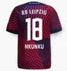 23 24 RBL Leipziges Fußballtrikots 2023 2024 POULSEN FORSBERG HEE CHAN SABITZER UPAMECANO SZOBOSZLAI KLUIVERT WERNER ADAMS Männer Kinder Kit Fußballtrikot Uniformen