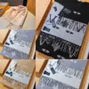 Sciarpe firmate Scialle di lana Lusso 180x35 Moda classica Sciarpa da donna Cashmere Lettera Reversibile Design Uomo Taglia unisex 3JAAG