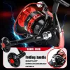 Reels Sougayilang Spinning Fishing Reel 5.2:1 High Speed Gear Ratio Max Drag 8kg All for Fishing with Aluminum Spool for Bass Pesca