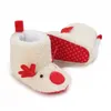 Boots Christmas Baby Snow Boys Girls Anti-Slip Fleece Warm Booties Toddler Autumn Winter Socks Infant Crib Shoes