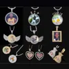 Aangepaste Moissanite foto hanger groothandel snelle verzending Iced Out Memory Hip Hop VVS ketting hangers met afbeelding