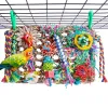 Toys Bird Toys Parrot Accessories Chewing Toys Parrot Molars Climbing Net Bird Training Interactive Toy Bird Cage Decoration Supplies