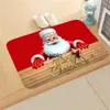 Dywany świąteczny flanelowy dywan szczęśliwego nowego roku 2021 Wesołych ozdobów 2020 dekoracje do domu prezenty na świąteczność DHL darmowa wysyłkah24229