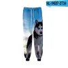 Calças animal cão husky calças de suor 3d joggers calças casuais masculino/feminino hip hop sweatpants pantalon homme streetwear