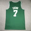 0 Jayson Tatum 7 Jaylen Brown Maglia da basket 4 Jrue Holiday Retro Larry Bird Kevin Garnett Paul Pierce 2023 2024 City Jerseys Retro Shirt Mens shorts