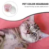 Vestuário para cães Pet Elástico Descartável Faixa de Borracha Cat Headdress Caixa Acessórios de Cabelo Bandas Gravata