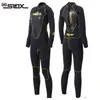 Costumi da bagno da donna Muta in neoprene da 5 mm Muta intera Maniche lunghe Muta da sub Elastico Nuoto Surf Snorkeling Kayak Sport