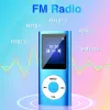 Плееры MP3-плеер с Bluetooth 5.0, музыкальный плеер с TF-картой 32 ГБ, FM, наушники, портативный музыкальный плеер Hi-Fi (синий)