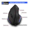 Mice Lefon Wireless Vertical Mouse Ergonomic Optical Mouse USB Rechargeable Mice 2400DPI For PC Gaming Windows Mac Laptop PUBG LOL