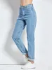 Pantaloni Harem Jeans vintage a vita alta Donna Fidanzati Donna Figura intera Mamma Cowboy Denim Vaqueros Mujer 240227