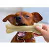 Dog Toys Chews New Dog Bones Chews Toys Supplies Leather Cowhide Bone Molar Teeth Clean Stick Food Treats Dogs Bones for Puppy Accessories