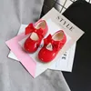 Chaussures plates enfants chaussures nouveau 2021 bébé filles en cuir rose nœud papillon semelle en caoutchouc enfant en bas âge fille décontracté princesse ldrensH24229