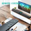 Soundbar BS20 Ny ankomst bärbar trådlös Bluetooth -ljudfälthögtalare Echo Wall TV Homeater med FM Radio/Aux/Bluetooth Play Mode