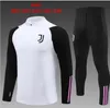 Juventus Tracksuit 2023 2024 Koszulki piłkarskie Pogba di Maria Vlahovic Chiesa 23 24 Juventus Training Suit Kit Kit Football Kit Mundur Sportswear AA