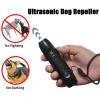 Dispositivo repellente per cani ad ultrasuoni Dispositivo repellente per gatti per animali domestici Dispositivo antiabbaio per addestramento di cani da compagnia Ricarica USB con torcia elettrica