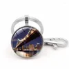 Keychains WG 1pc York Magnets Time Gem&stone Keychain Keyrings Creative Metal Key Ring Small Gift For Friendship