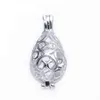 10pcs 12 15 mm Filigree Cage Cage Pendant Pearl Cage łza zrzutu mosiężne szklane szklane szklane szklane C0225274N