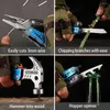 EST Multifunktionella tång multitool Claw Hammer rostfritt stålverktyg med nylonhölj för utomhusöverlevnad camping vandring