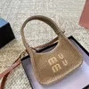 Mini Borsa di paglia Donna Hobos Designer Lettera Borsa a tracolla M Borsa a tracolla Borsa femminile Moda Borse di lusso Borsa tessuta di marca Borsa a tracolla