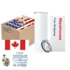 US / CA Stock Gobelet en acier inoxydable de 20 oz avec couvercle paille sublimation vierges tasse de bière bouteille d'eau en poudre tasses de camping en plein air boisson isolée sous vide 5411