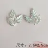 Takı 50pcs 26*29mm Altın/Sier Renk Alaşım Malzemesi Kristal Yaprak Şube Çakası Düğün Başı DIY El Yapımı Takı Yapımı