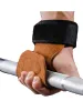 Handskar säkerhetsskydd Fitnesshandskar Viktlyftning Hard Pull Nonslip Män Kvinnor Fitness Leather Protective Gloves