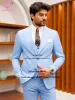 Костюмы модные свадебные костюмы для мужчин Slim Fit 3 Piece Pants Set formal Groom Ужин