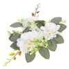 Guirlande de fleurs artificielles décoratives, décorations de mariage, couronne florale, anneaux de fleurs, fournitures, couronnes de bureau en plastique