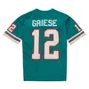 Gestikt voetbalshirt 13 Dan Marino 1990 mesh retro rugbytruien Heren Dames Jeugd S-6XL