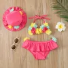 Costumi da bagno mababy 024M Bambino neonato Bambino Neonate Costume da bagno floreale Bikini Set Estate Neonato Costume da bagno da spiaggia