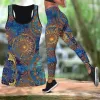 Kleding 2023 Lente Afdrukken Hoge taille Ademend Dames Sportkleding Set Yoga pak Yogaset 2-delige legging Tanktop Yoga Fitness Gym