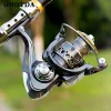 Reels Spinning Fishing Reel 20007000 All Metal Spool 810KG Power Hard Gear Light & Tough Body Smooth Long Casting Coil