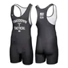 Gymkläder Wrestling Singlets Running Wear One Piece Bodysuit andningsbar snabb torr järn Viktlyftning Kraftlyftning Fitness Skinsuit