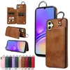 Cases For Samsung S24 Ultra S23 FE S22 Plus A05 A05S A12 A13 A14 A15 A24 A25 A34 A54 Card Slot Pack Holder Leather Wallet Metal Finger Ring Phone Kickstand Back Cover