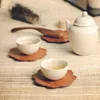 Sottopiatti Sottobicchieri in legno Set di 4 tovagliette resistenti al calore Tappetino per tazze da tè e caffè per bicchieri