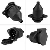 All Terrain Wheels Europa Stijl Duurzaam Lichtgewicht Zwart Trailer Plug Adapters Bedrading Socket Truck Voor Auto Semi