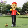 wholesale Promotion price 4mH (13.2ft) with blower advertising inflatable waving hand air dancer toys sports inflation cartoon man for shop decoration