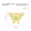 Alloy Animal Insect Brooch Creative Cartoon Cute Sun Moon Butterfly Shaped Enamel Badge