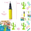 New New Mini Iatable Cactus Game Set Target Floating Swimming Pool Ring Toss Toys For Hawaiian Summer Outdoor Decor