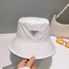 Luksusowe rybakowe czapki projektant Hats Pra DDA Re-Nylon Bucket Hat Summer Sunshade Sun Sun Bealica dla mężczyzn Kobiet Najwyższej jakości